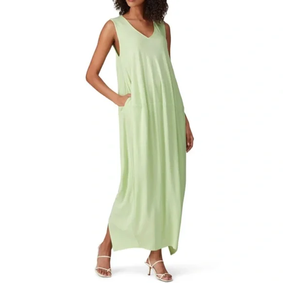 rosetta getty green dress POLO DRESS L / GREEN main image 1